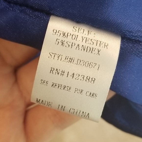 💕HOLLY SHARP💕 Halter Spaghetti Strap Swing Dress Royal Blue M Medium NWT - Picture 8 of 11